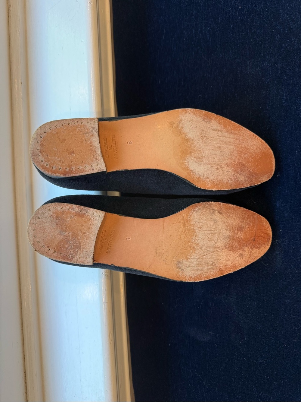 Black Men's Slip-On Loafers - Classic Leather Sole